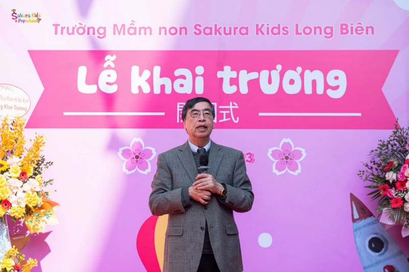 Tưng bừng khai trương Trường Mầm non Sakura Kids Long Biên