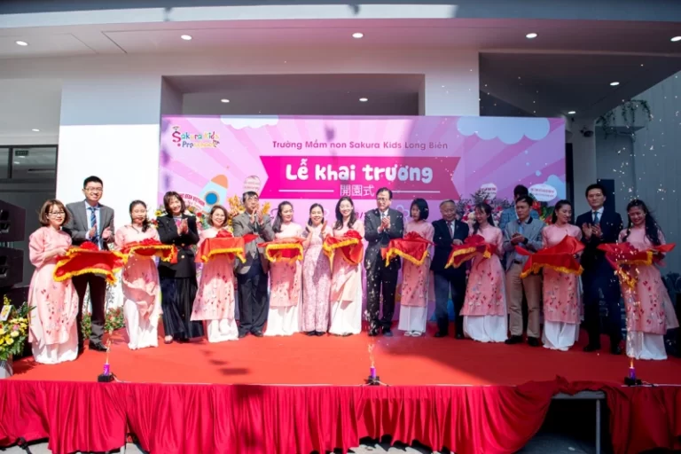 Tưng bừng khai trương Trường Mầm non Sakura Kids Long Biên