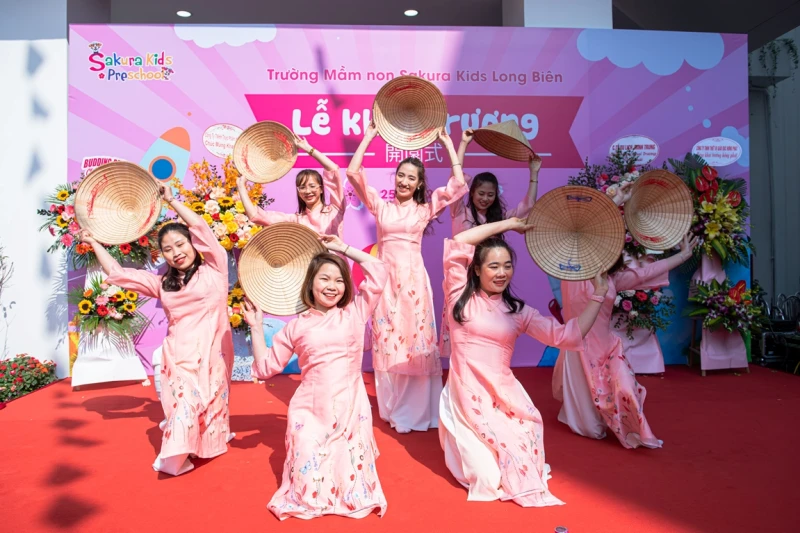 Tưng bừng khai trương Trường Mầm non Sakura Kids Long Biên