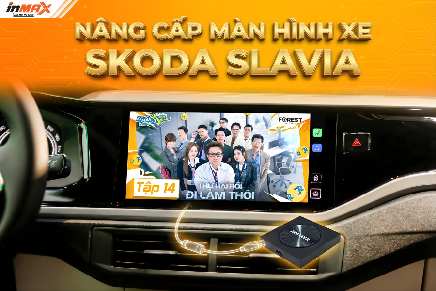 Lắp Android Box Zestech cho xe Skoda Slavia