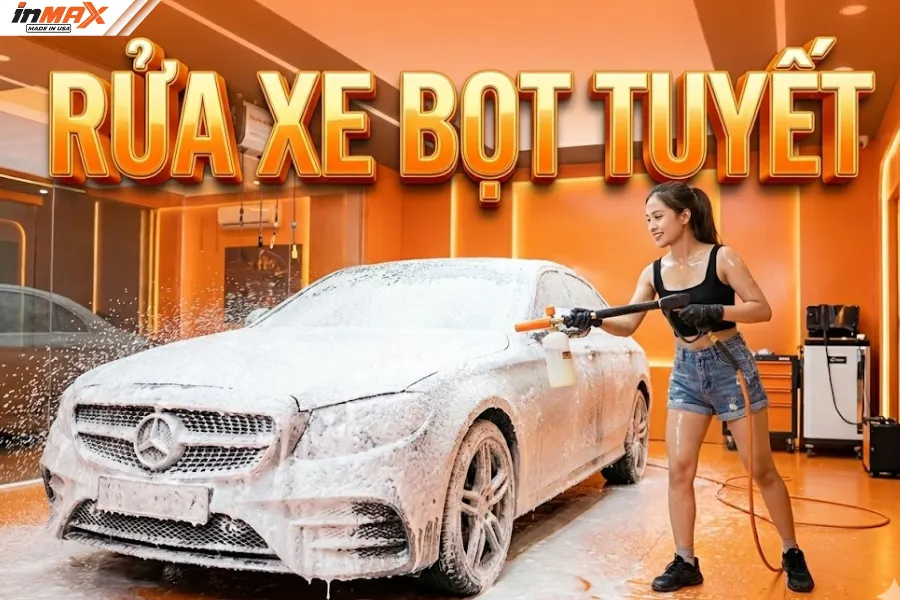 Rửa xe bọt tuyết