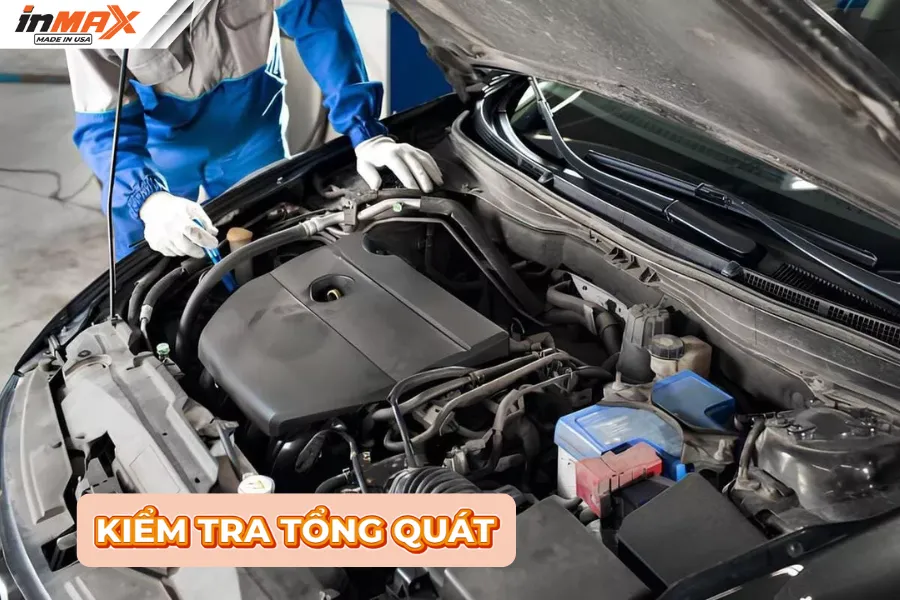 Kiểm tra tổng quát khoang máy oto